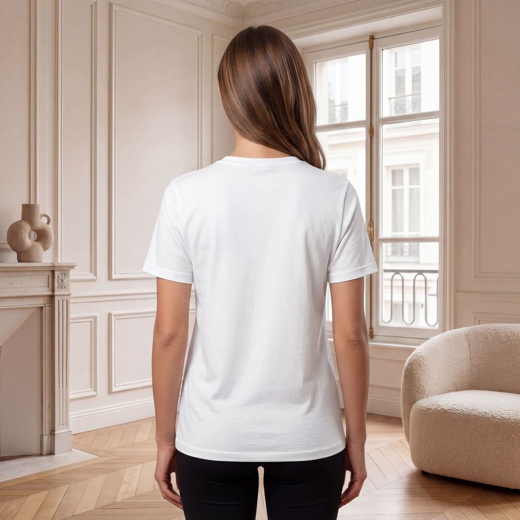 T-shirt floral I coton bio