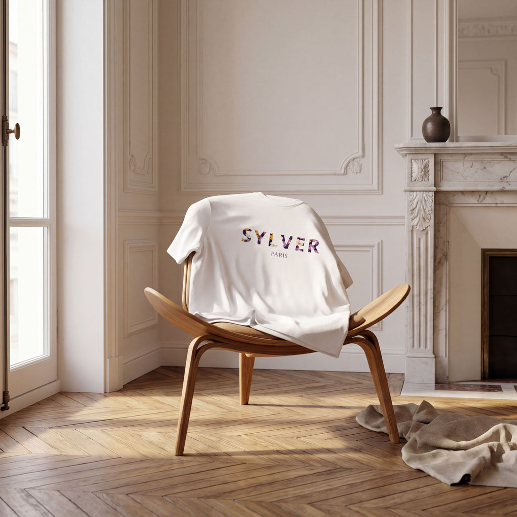 T-shirt floral I coton bio
